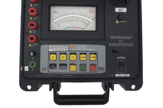 Megabras MI 2550e Megômetro Analógico - Megabras MI-2550e