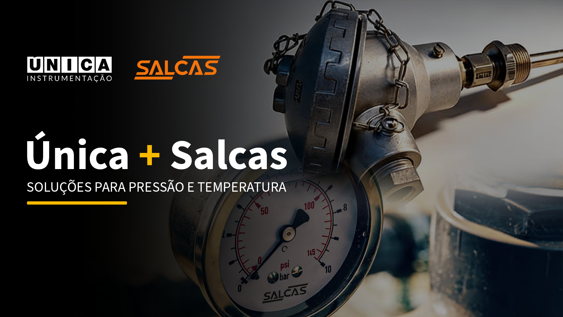 Soluções Salcas para pressão e temperatura